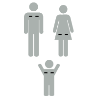 Illustration of Rh factor: baby is --Rh negative